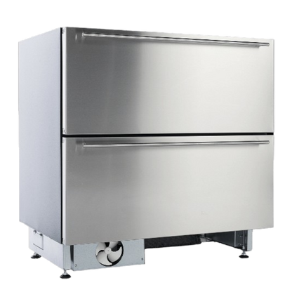 Norcool Unterbau Kühlschrank mit Schubladen G3 mattschwarz 2